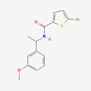 molecular formula C14H14BrNO2S B4851996 5-bromo-N-[1-(3-methoxyphenyl)ethyl]-2-thiophenecarboxamide 