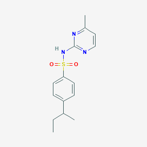 molecular formula C15H19N3O2S B4852129 4-sec-butyl-N-(4-methyl-2-pyrimidinyl)benzenesulfonamide 