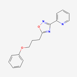 2-[5-(3-phenoxypropyl)-1,2,4-oxadiazol-3-yl]pyridine