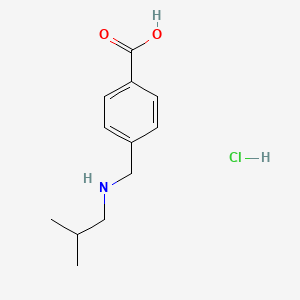 molecular formula C12H18ClNO2 B4852290 4-[(isobutylamino)methyl]benzoic acid hydrochloride 