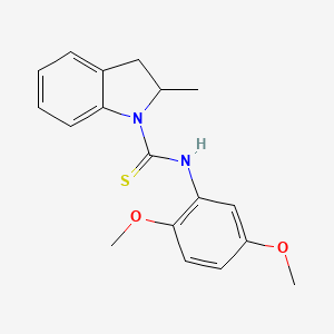 molecular formula C18H20N2O2S B4852298 N-(2,5-dimethoxyphenyl)-2-methyl-1-indolinecarbothioamide 