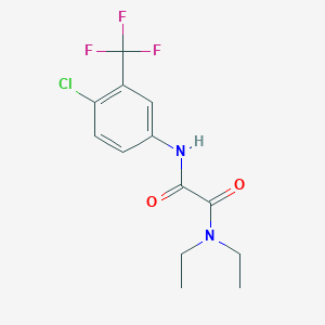 molecular formula C13H14ClF3N2O2 B4852316 N'-[4-chloro-3-(trifluoromethyl)phenyl]-N,N-diethylethanediamide 