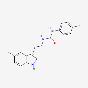 molecular formula C19H21N3O B4852323 N-[2-(5-methyl-1H-indol-3-yl)ethyl]-N'-(4-methylphenyl)urea 