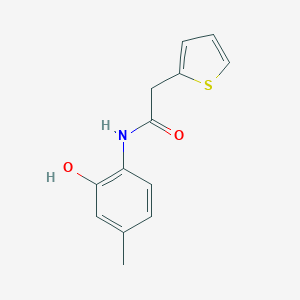 molecular formula C13H13NO2S B485233 N-(2-hydroxy-4-methylphenyl)-2-thiophen-2-ylacetamide CAS No. 726155-28-8