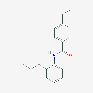 molecular formula C19H23NO B485245 N-(2-sec-butylphenyl)-4-ethylbenzamide CAS No. 566887-33-0