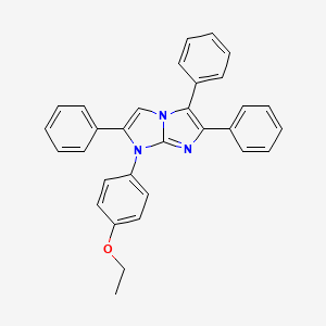 molecular formula C31H25N3O B4852475 1-(4-ethoxyphenyl)-2,5,6-triphenyl-1H-imidazo[1,2-a]imidazole 