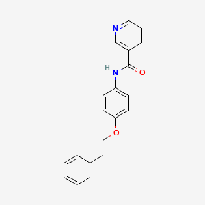 molecular formula C20H18N2O2 B4852544 N-[4-(2-phenylethoxy)phenyl]nicotinamide 