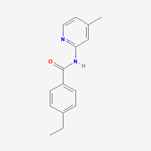 molecular formula C15H16N2O B485256 4-ethyl-N-(4-methylpyridin-2-yl)benzamide CAS No. 903091-78-1