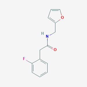 molecular formula C13H12FNO2 B485257 2-(2-fluorophenyl)-N-(2-furylmethyl)acetamide CAS No. 717866-73-4