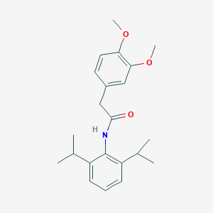 molecular formula C22H29NO3 B485261 N-(2,6-diisopropylphenyl)-2-(3,4-dimethoxyphenyl)acetamide CAS No. 903329-35-1