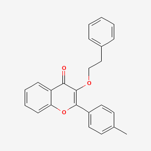 molecular formula C24H20O3 B4852612 2-(4-methylphenyl)-3-(2-phenylethoxy)-4H-chromen-4-one 