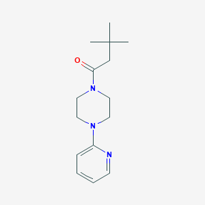 molecular formula C15H23N3O B4852688 1-(3,3-dimethylbutanoyl)-4-(2-pyridinyl)piperazine 