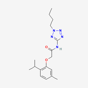 molecular formula C17H25N5O2 B4852783 N-(2-butyl-2H-tetrazol-5-yl)-2-(2-isopropyl-5-methylphenoxy)acetamide 