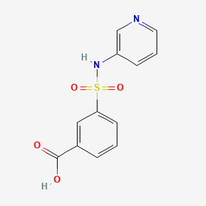 molecular formula C12H10N2O4S B4852820 3-[(pyridin-3-ylamino)sulfonyl]benzoic acid 