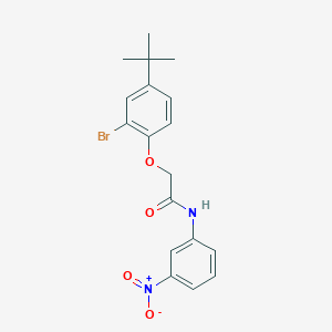 molecular formula C18H19BrN2O4 B4852858 2-(2-bromo-4-tert-butylphenoxy)-N-(3-nitrophenyl)acetamide 