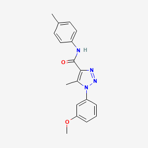 1-(3-methoxyphenyl)-5-methyl-N-(4-methylphenyl)-1H-1,2,3-triazole-4-carboxamide