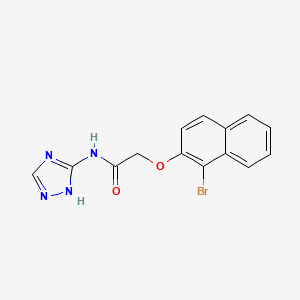 molecular formula C14H11BrN4O2 B4852890 2-[(1-bromo-2-naphthyl)oxy]-N-4H-1,2,4-triazol-3-ylacetamide 