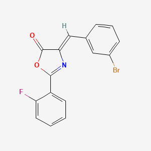 molecular formula C16H9BrFNO2 B4852895 4-(3-bromobenzylidene)-2-(2-fluorophenyl)-1,3-oxazol-5(4H)-one 
