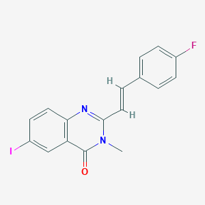 molecular formula C17H12FIN2O B485291 2-[2-(4-fluorophenyl)vinyl]-6-iodo-3-methyl-4(3H)-quinazolinone CAS No. 431939-65-0