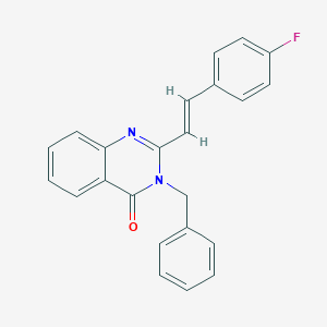 molecular formula C23H17FN2O B485293 3-benzyl-2-[2-(4-fluorophenyl)vinyl]-4(3H)-quinazolinone CAS No. 1290541-52-4