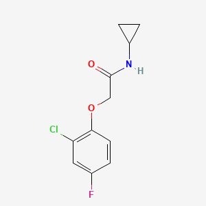 molecular formula C11H11ClFNO2 B4852973 2-(2-chloro-4-fluorophenoxy)-N-cyclopropylacetamide 