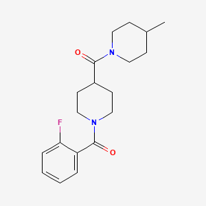 1-(2-fluorobenzoyl)-4-[(4-methyl-1-piperidinyl)carbonyl]piperidine