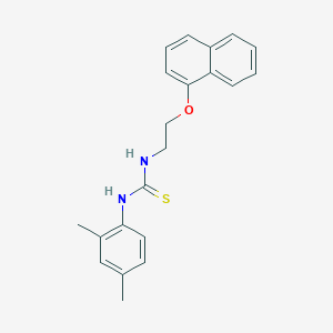 molecular formula C21H22N2OS B4853052 N-(2,4-dimethylphenyl)-N'-[2-(1-naphthyloxy)ethyl]thiourea 