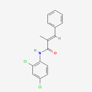 molecular formula C16H13Cl2NO B4853055 N-(2,4-dichlorophenyl)-2-methyl-3-phenylacrylamide 