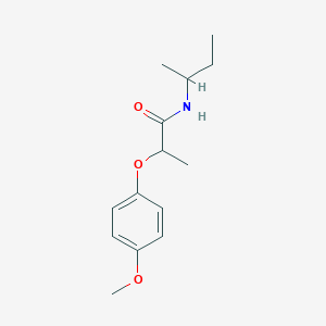 molecular formula C14H21NO3 B4853082 N-(sec-butyl)-2-(4-methoxyphenoxy)propanamide 