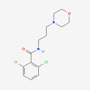 molecular formula C14H18Cl2N2O2 B4853097 2,6-dichloro-N-[3-(4-morpholinyl)propyl]benzamide 