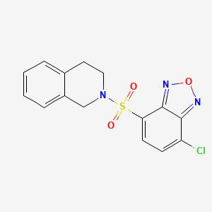 molecular formula C15H12ClN3O3S B4853116 2-[(7-chloro-2,1,3-benzoxadiazol-4-yl)sulfonyl]-1,2,3,4-tetrahydroisoquinoline 