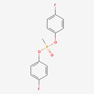 molecular formula C13H11F2O3P B4853125 bis(4-fluorophenyl) methylphosphonate 