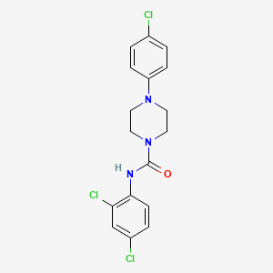 molecular formula C17H16Cl3N3O B4853224 4-(4-chlorophenyl)-N-(2,4-dichlorophenyl)-1-piperazinecarboxamide 