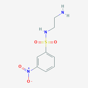 molecular formula C8H11N3O4S B485323 N-(2-aminoethyl)-3-nitrobenzene-1-sulfonamide CAS No. 90607-72-0