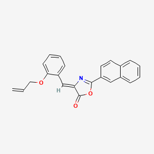 molecular formula C23H17NO3 B4853245 4-[2-(allyloxy)benzylidene]-2-(2-naphthyl)-1,3-oxazol-5(4H)-one 