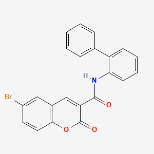 molecular formula C22H14BrNO3 B4853310 N-2-biphenylyl-6-bromo-2-oxo-2H-chromene-3-carboxamide 