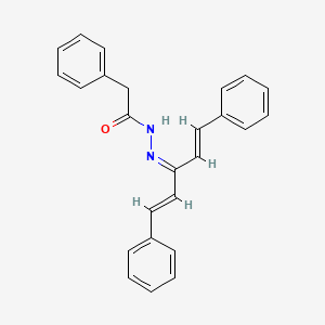 2-phenyl-N'-[3-phenyl-1-(2-phenylvinyl)-2-propen-1-ylidene]acetohydrazide