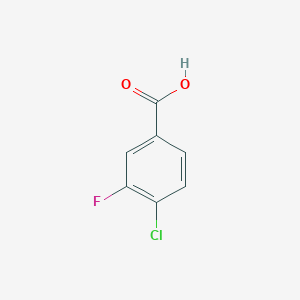 molecular formula C7H4ClFO2 B048534 4-Chloro-3-fluorobenzoic acid CAS No. 403-17-8