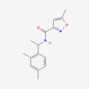 molecular formula C15H18N2O2 B4853437 N-[1-(2,4-dimethylphenyl)ethyl]-5-methyl-3-isoxazolecarboxamide 