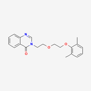 molecular formula C20H22N2O3 B4853471 3-{2-[2-(2,6-dimethylphenoxy)ethoxy]ethyl}-4(3H)-quinazolinone 