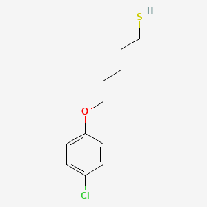 molecular formula C11H15ClOS B4853481 5-(4-chlorophenoxy)-1-pentanethiol 