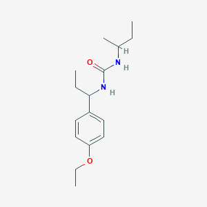 molecular formula C16H26N2O2 B4853488 N-(sec-butyl)-N'-[1-(4-ethoxyphenyl)propyl]urea 