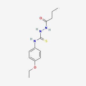 molecular formula C13H19N3O2S B4853530 2-butyryl-N-(4-ethoxyphenyl)hydrazinecarbothioamide 
