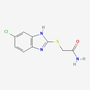2-[(5-chloro-1H-benzimidazol-2-yl)thio]acetamide