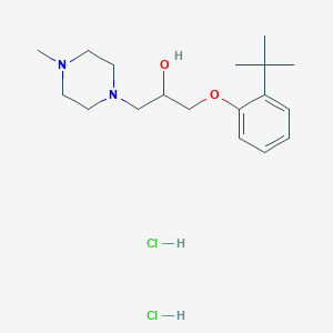 1-(2-tert-butylphenoxy)-3-(4-methyl-1-piperazinyl)-2-propanol dihydrochloride