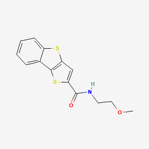 molecular formula C14H13NO2S2 B4853567 N-(2-methoxyethyl)thieno[3,2-b][1]benzothiophene-2-carboxamide 