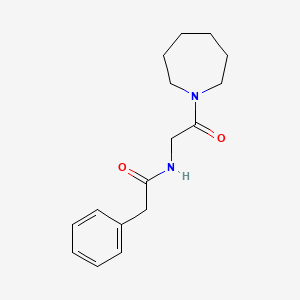 molecular formula C16H22N2O2 B4853610 N-[2-(1-azepanyl)-2-oxoethyl]-2-phenylacetamide 