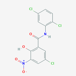 molecular formula C13H7Cl3N2O4 B4853630 5-chloro-N-(2,5-dichlorophenyl)-2-hydroxy-3-nitrobenzamide 