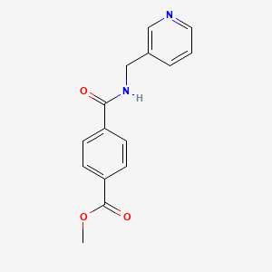 molecular formula C15H14N2O3 B4853643 methyl 4-{[(3-pyridinylmethyl)amino]carbonyl}benzoate 