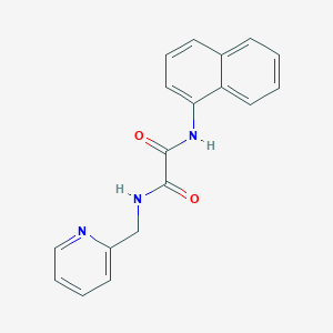 molecular formula C18H15N3O2 B4853687 N-1-naphthyl-N'-(2-pyridinylmethyl)ethanediamide 